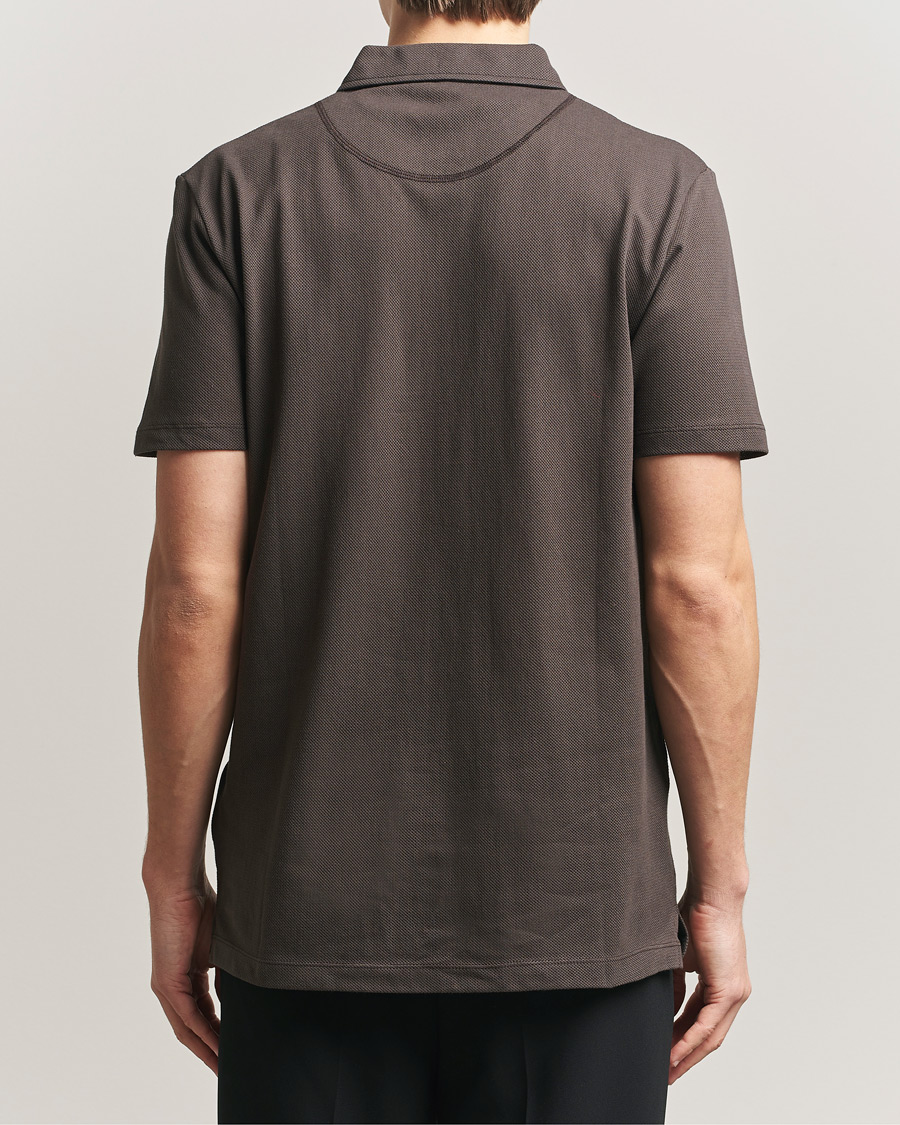 Heren | Polo's | Sunspel | Riviera Polo Shirt Dark Chocolate