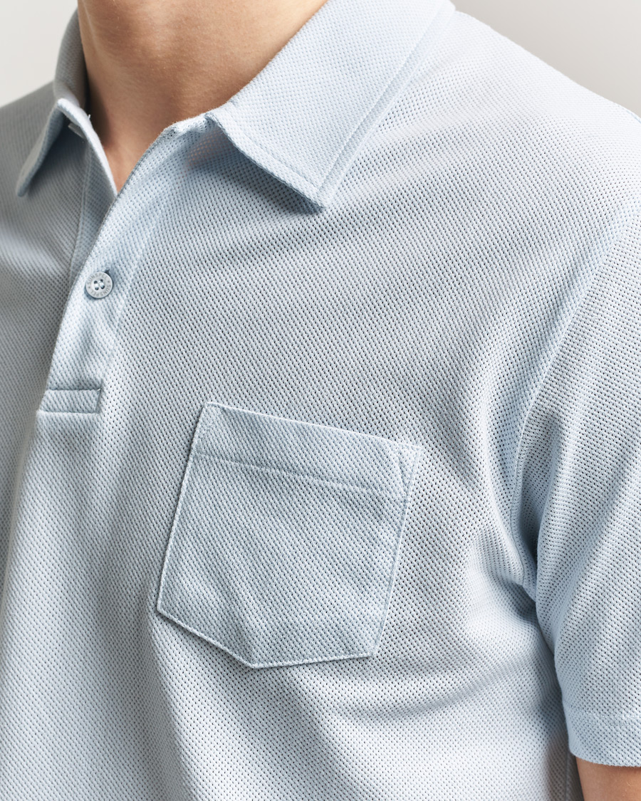 Heren | Polo's | Sunspel | Riviera Polo Shirt Pastel Blue