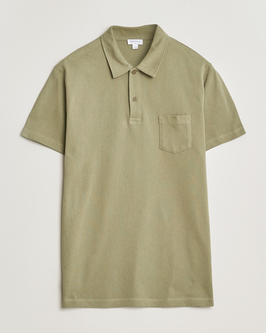 Heren | Polo's | Sunspel | Riviera Polo Shirt Pistachio