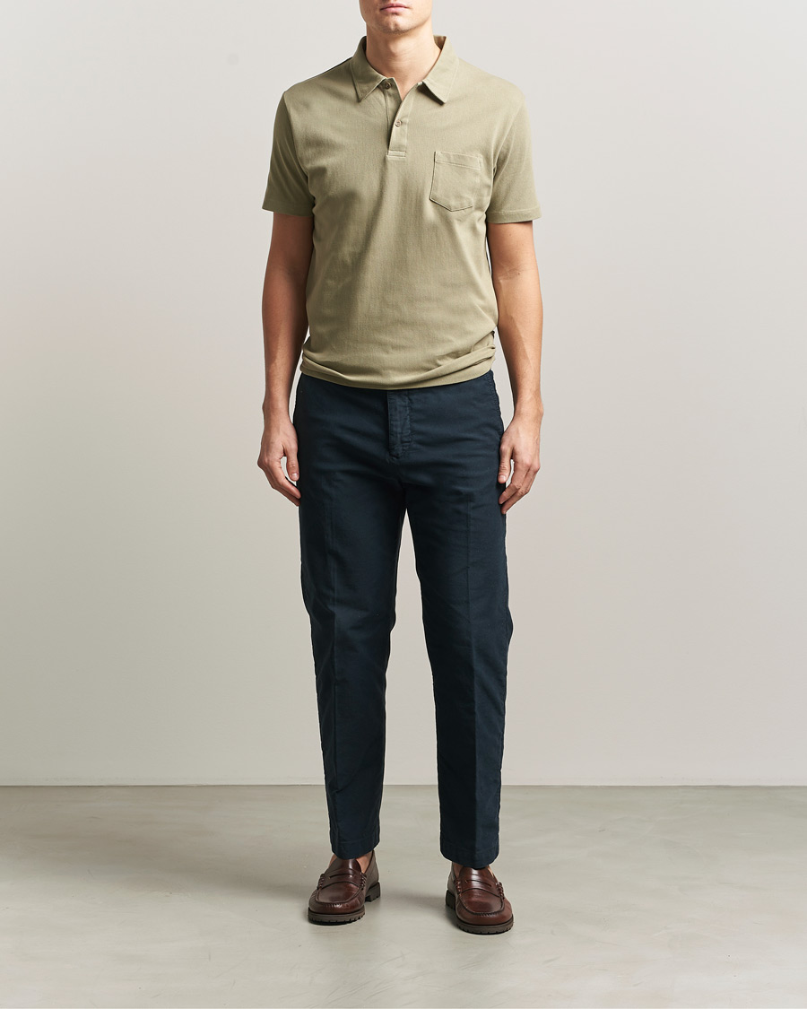 Heren | Polo's | Sunspel | Riviera Polo Shirt Pistachio