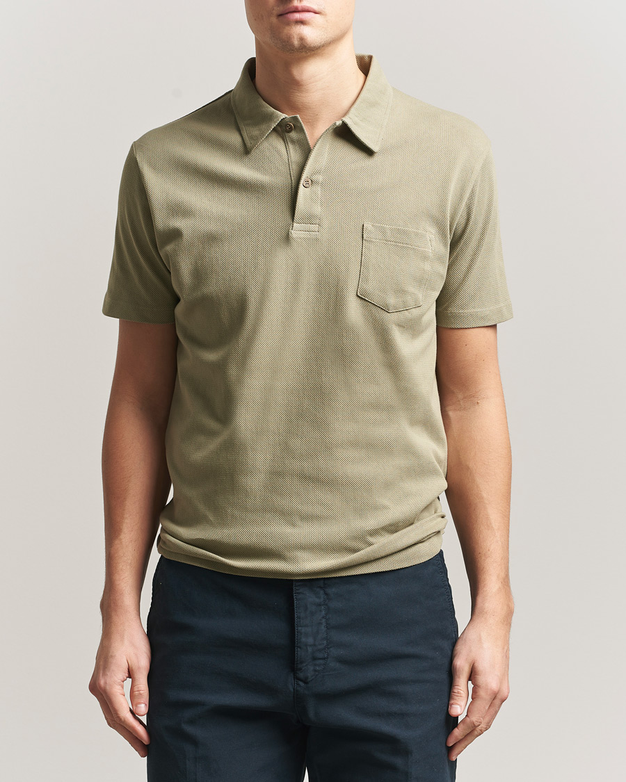 Heren | Polo's | Sunspel | Riviera Polo Shirt Pistachio