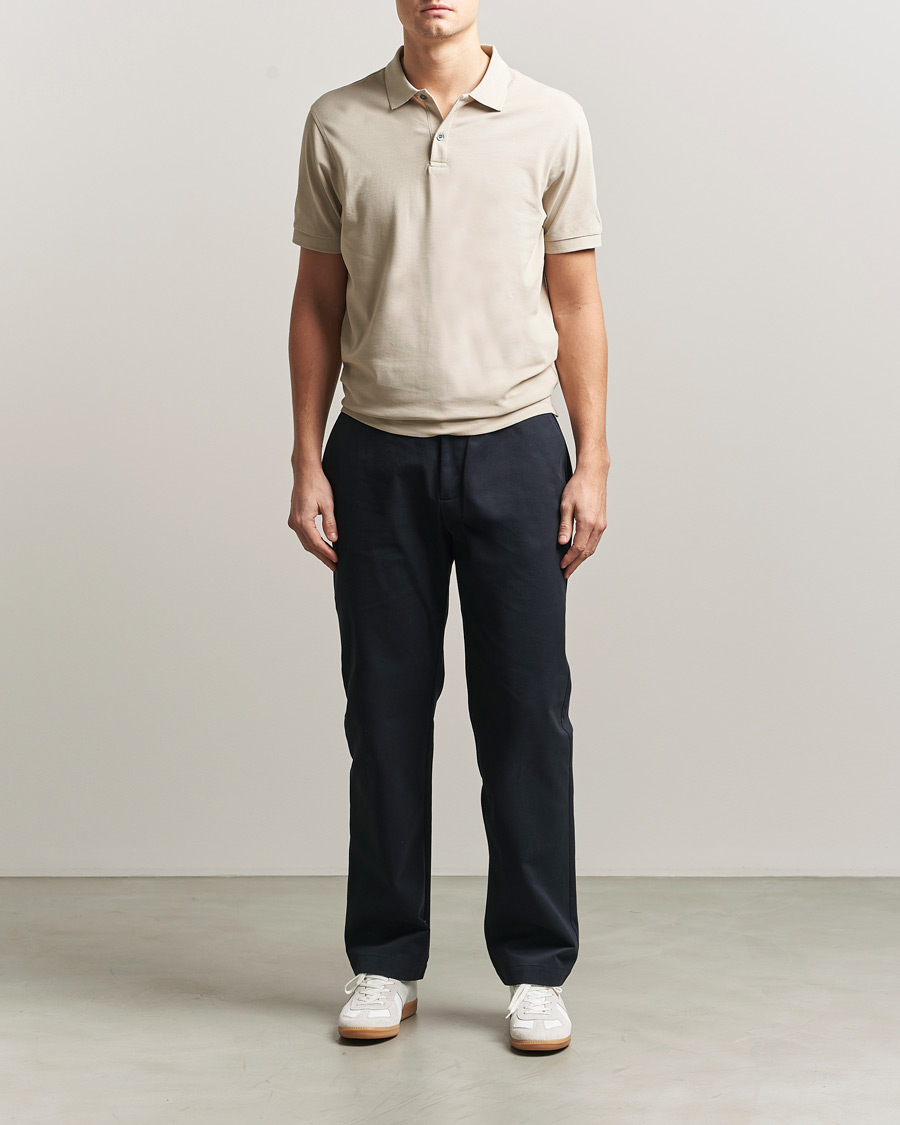 Heren | Polo's | Sunspel | Supima Cotton Short Sleeve Pique Polo Hazelwood