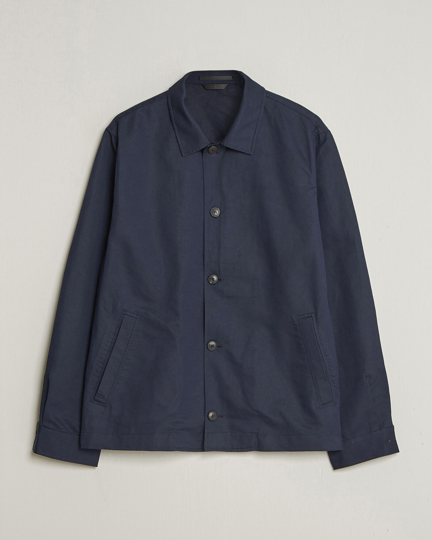 Heren | Jassen | Sunspel | Cotton/Linen Jacket Navy