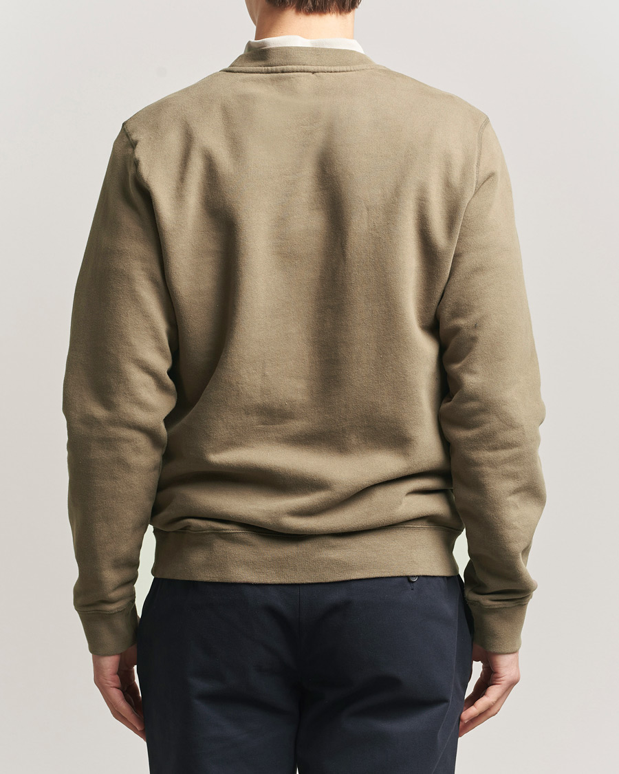 Heren | Truien | Sunspel | Loopback Sweatshirt Dark Cedar