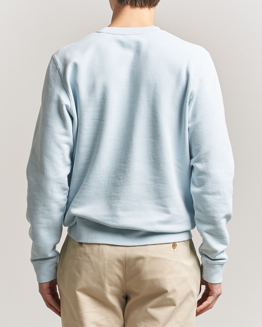 Heren | Truien | Sunspel | Loopback Sweatshirt Pastel Blue