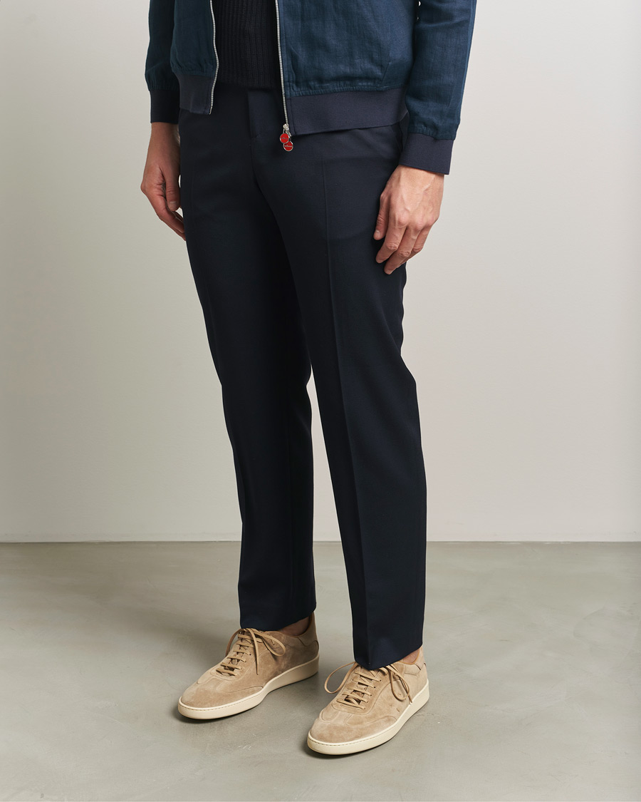 Heren | Sneakers | Kiton | Classic Suede Sneakers Sand