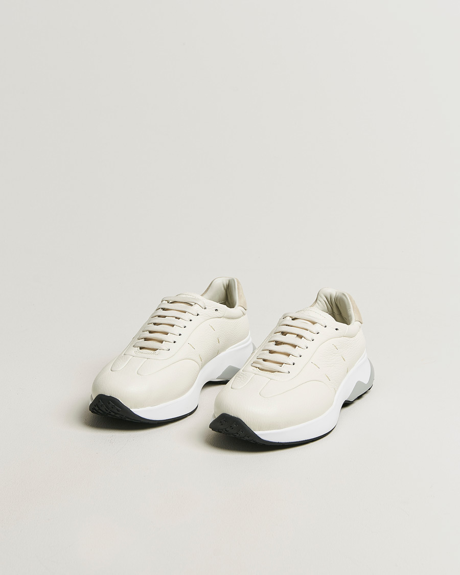 Heren | Sneakers | Kiton | Deerskin Running Sneakers White