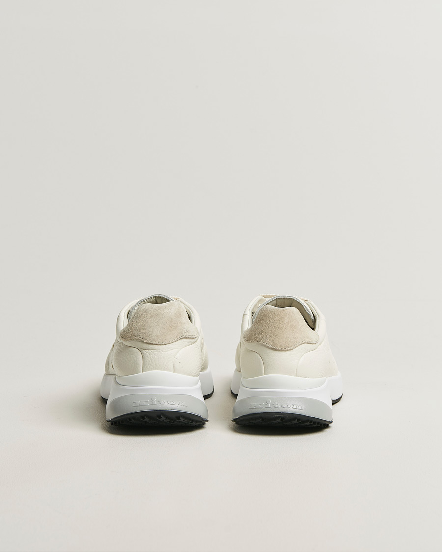 Heren | Sneakers | Kiton | Deerskin Running Sneakers White