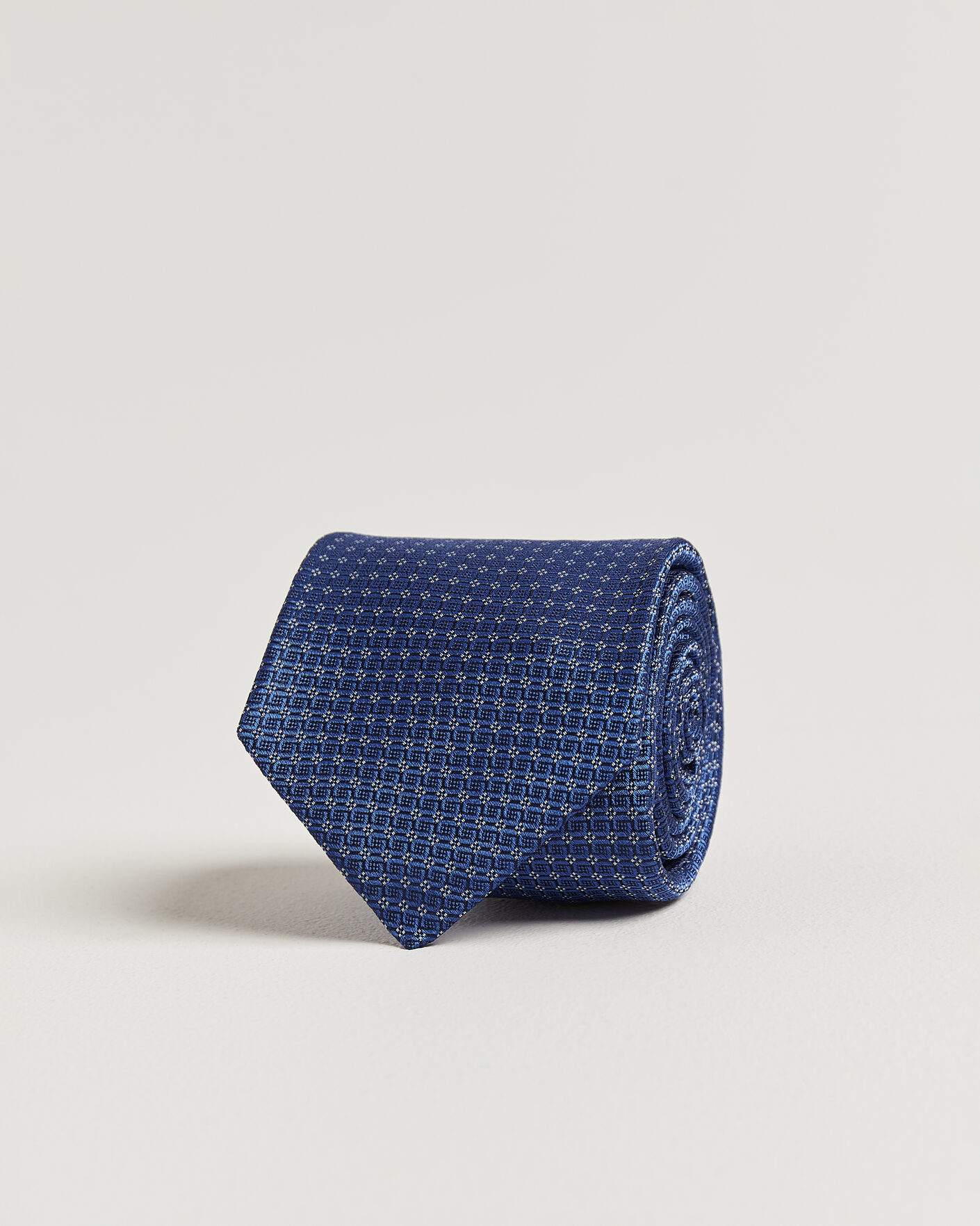 Heren | Stropdassen | Kiton | Micro Structure Silk Tie Navy