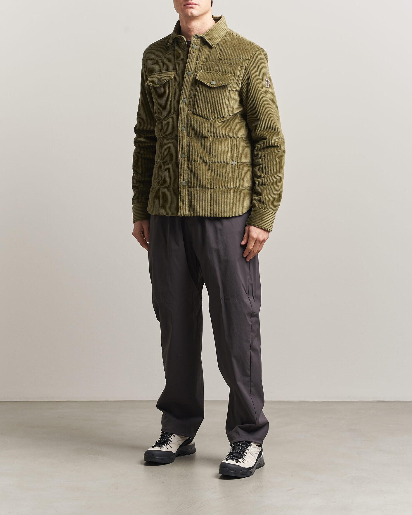 Heren | Jassen | Moncler Grenoble | Gelt Corduroy Shirt Jacket Military Green
