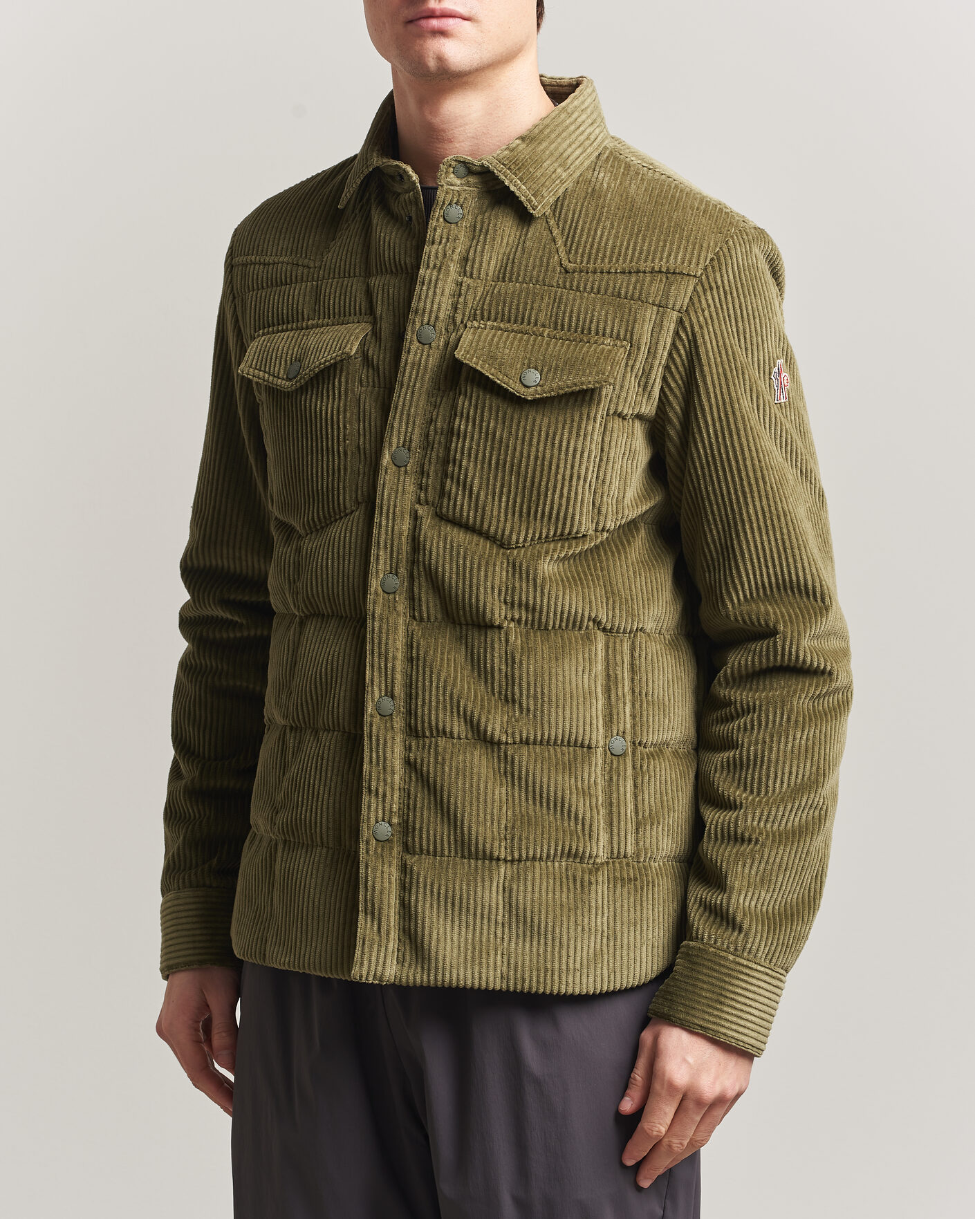 Heren | Jassen | Moncler Grenoble | Gelt Corduroy Shirt Jacket Military Green
