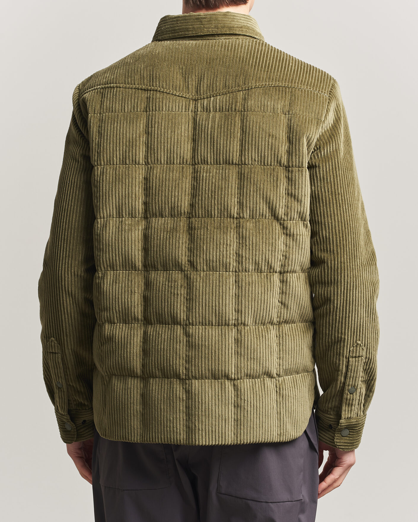 Heren | Jassen | Moncler Grenoble | Gelt Corduroy Shirt Jacket Military Green