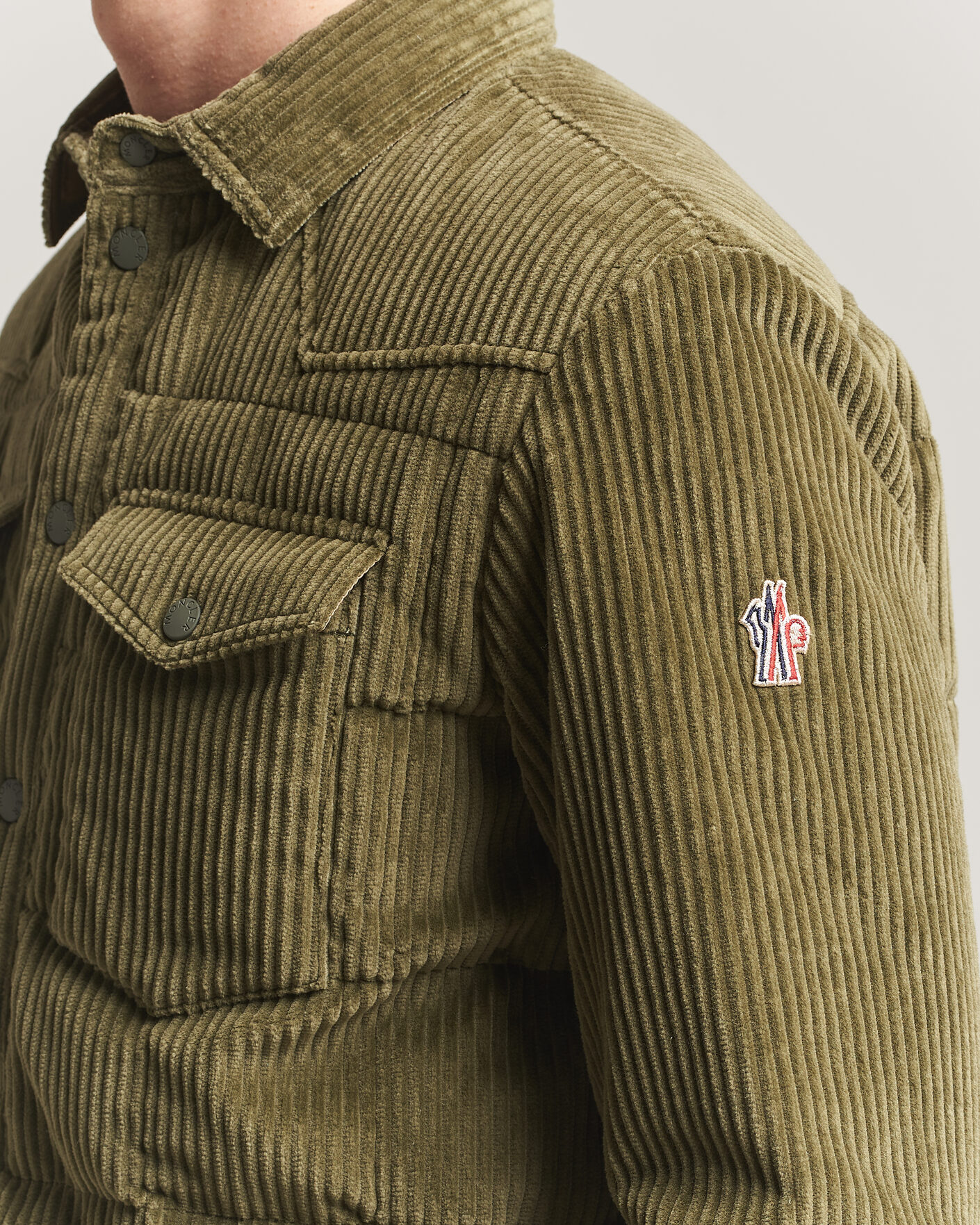 Heren | Jassen | Moncler Grenoble | Gelt Corduroy Shirt Jacket Military Green
