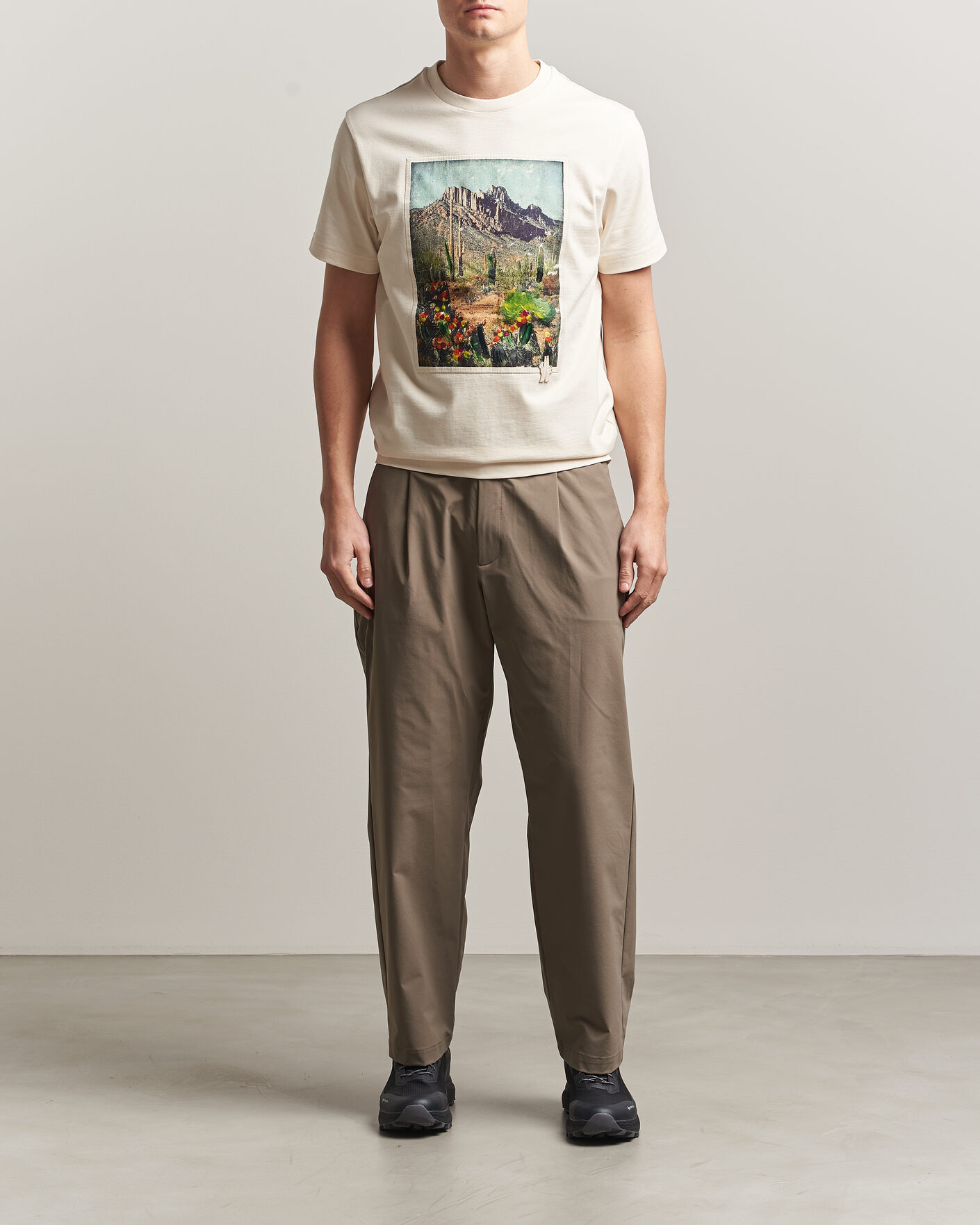 Heren | T-shirts | Moncler Grenoble | Mountain Print T-Shirt Off White