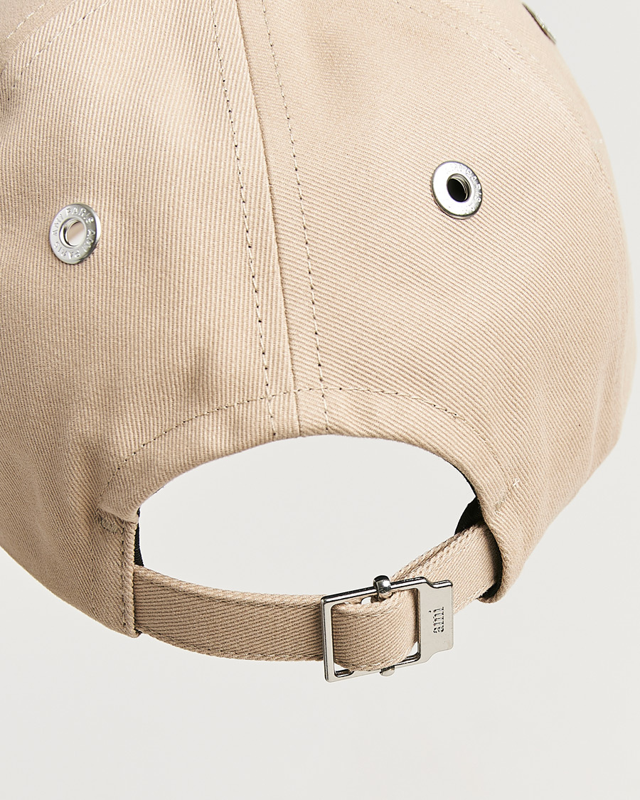 Heren | Hoeden en petten | AMI | Black Heart Logo Cap Beige Taupe