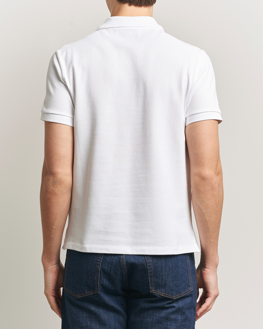 Heren | Polo's | AMI | Contrast Heart Logo Polo White