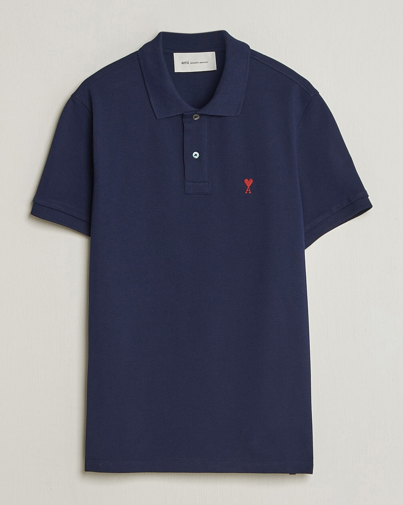 Heren | Polo's | AMI | Heart Logo Polo Navy