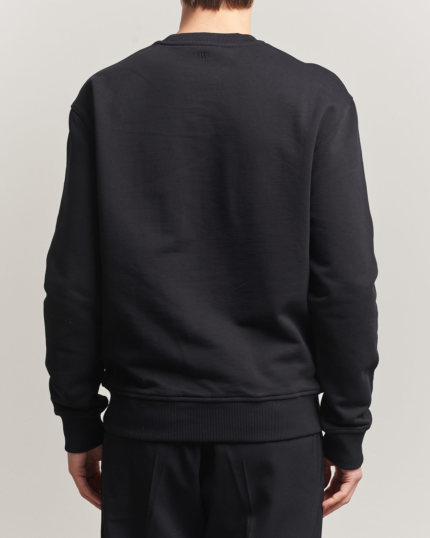 Heren | Truien | AMI | Contrast Heart Logo Sweatshirt Black