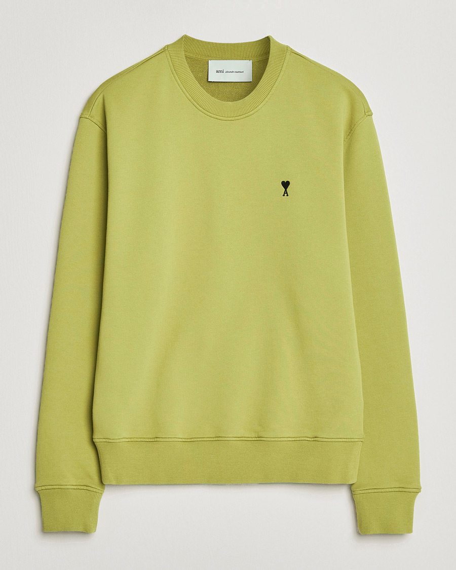 Heren | Truien | AMI | Contrast Heart Logo Sweatshirt Matcha