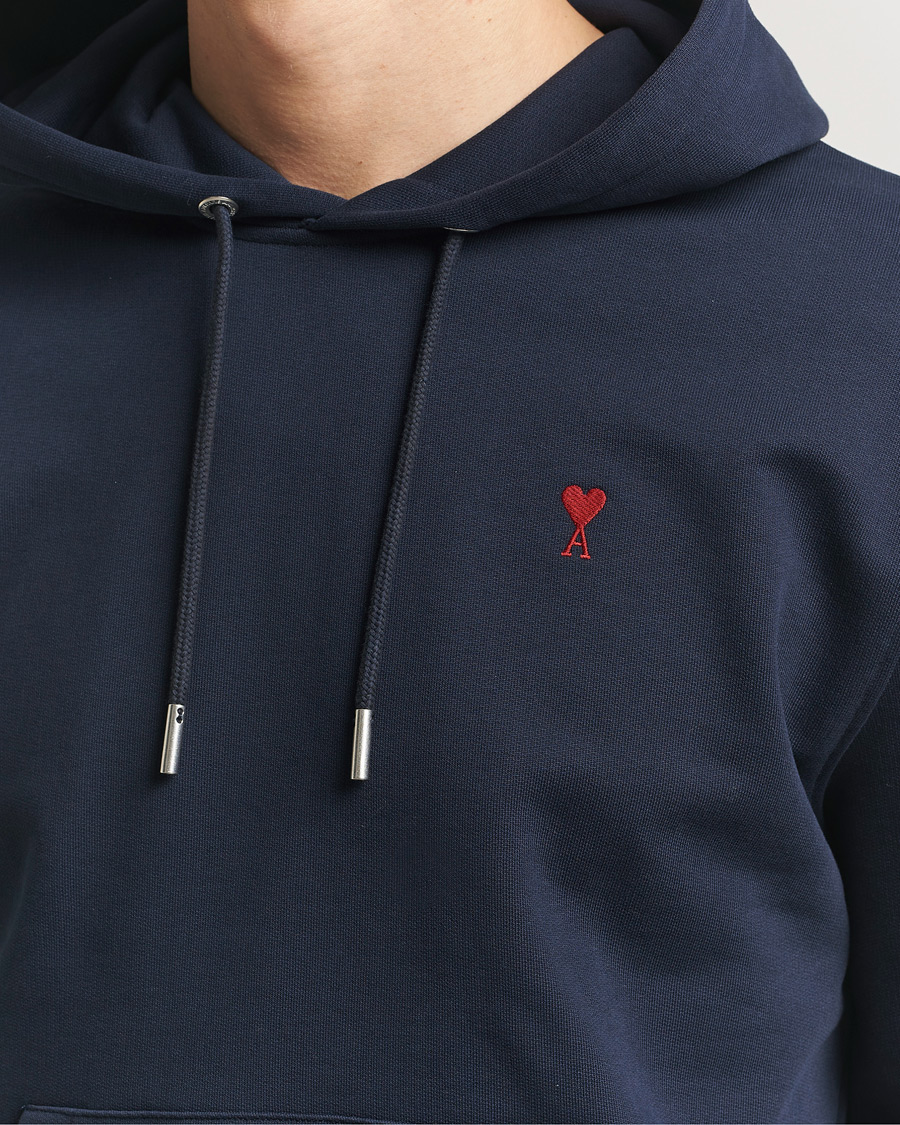 Heren | Truien | AMI | Heart Logo Hoodie Navy