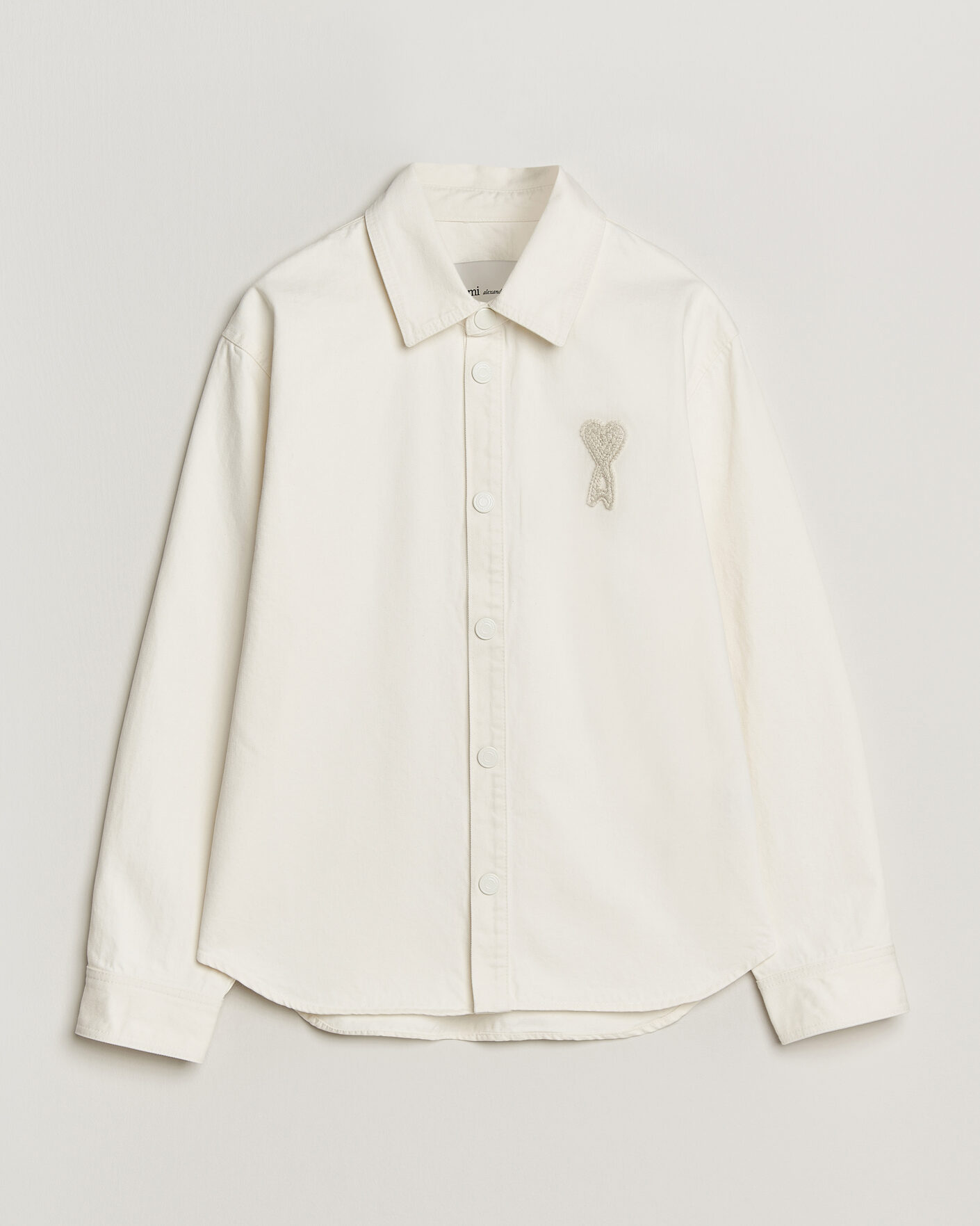 Heren | Overhemden | AMI | Cotton Twill Overshirt Creme