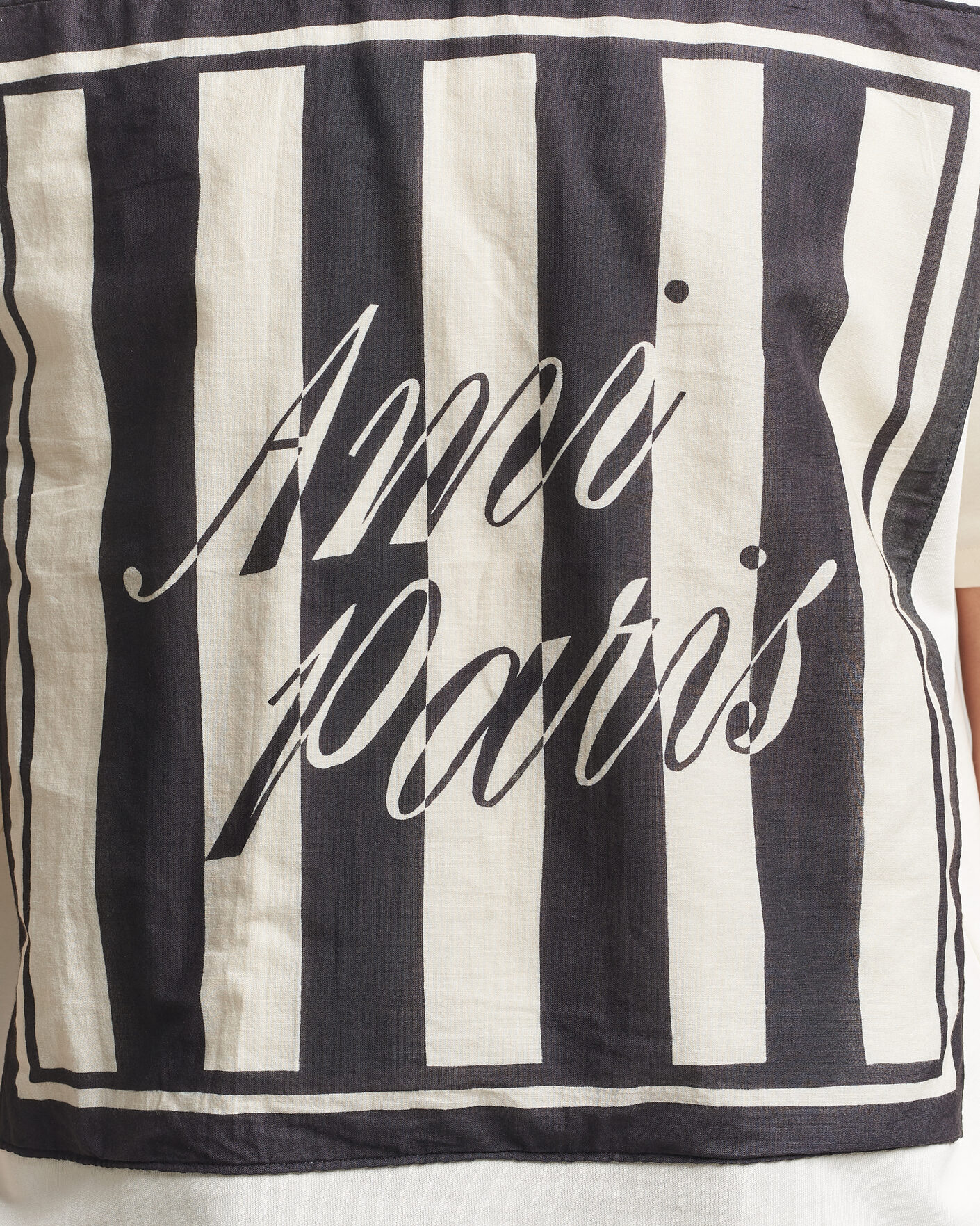 Heren | T-shirts | AMI | Boxy Fit Printed T-Shirt Creme