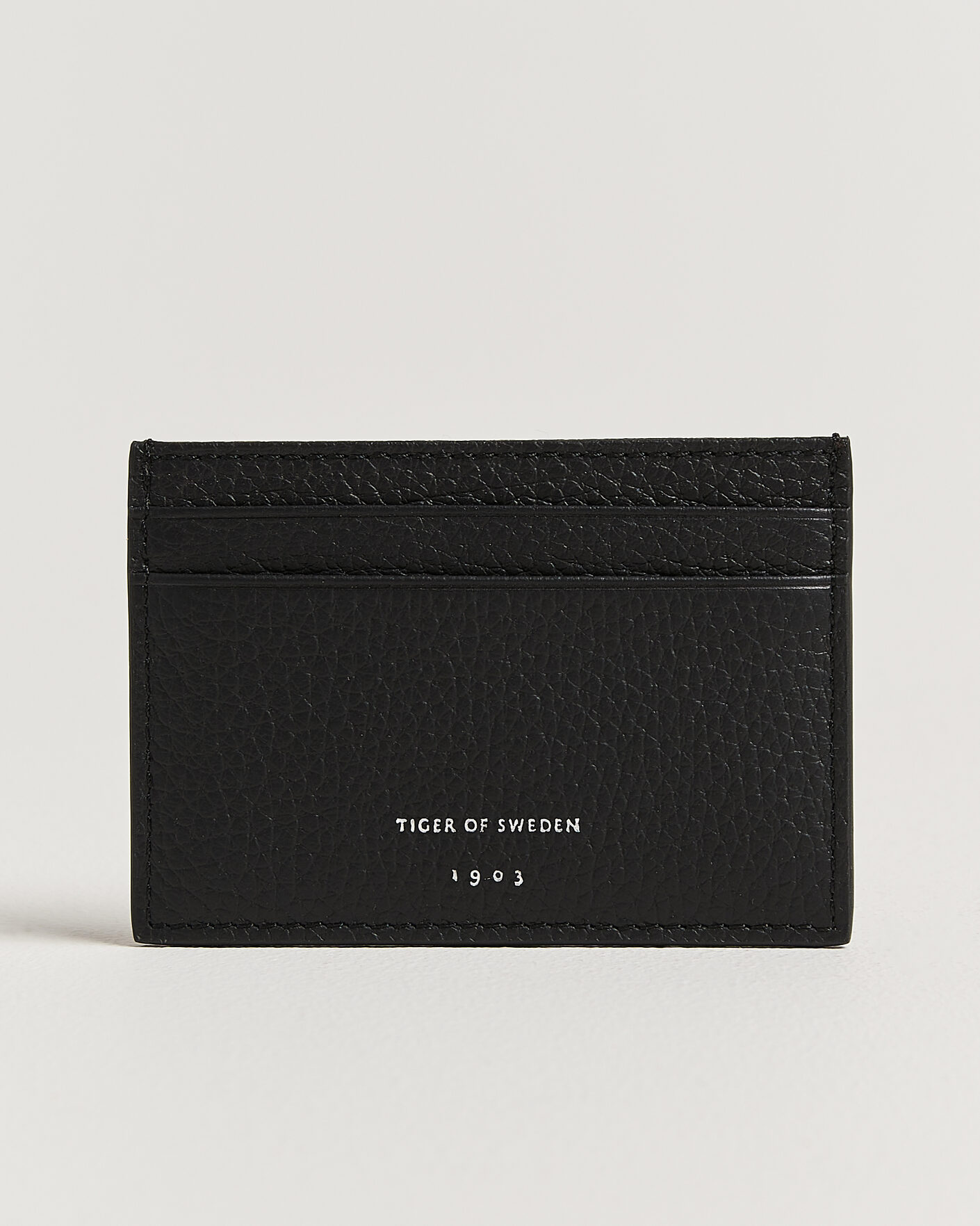 Heren | Portemonnees | Tiger of Sweden | Wharf Leather Card Holder Black