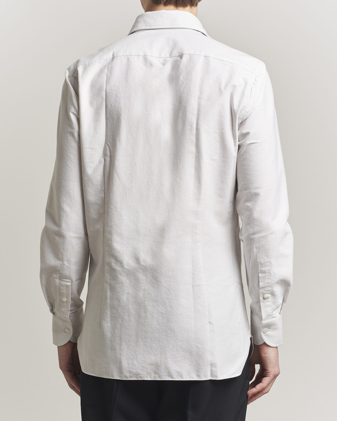 Heren | Overhemden | 100Hands | Washed Oxford Shirt Grey