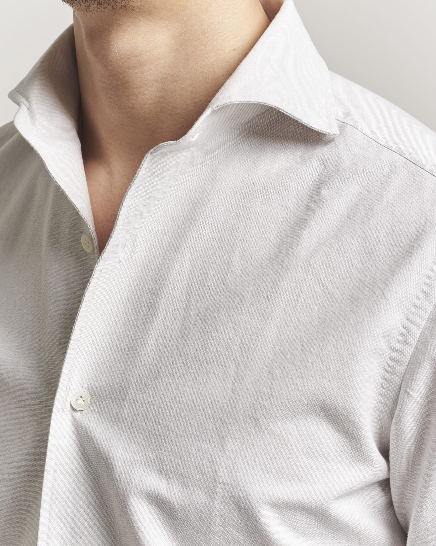 Heren | Overhemden | 100Hands | Washed Oxford Shirt Grey