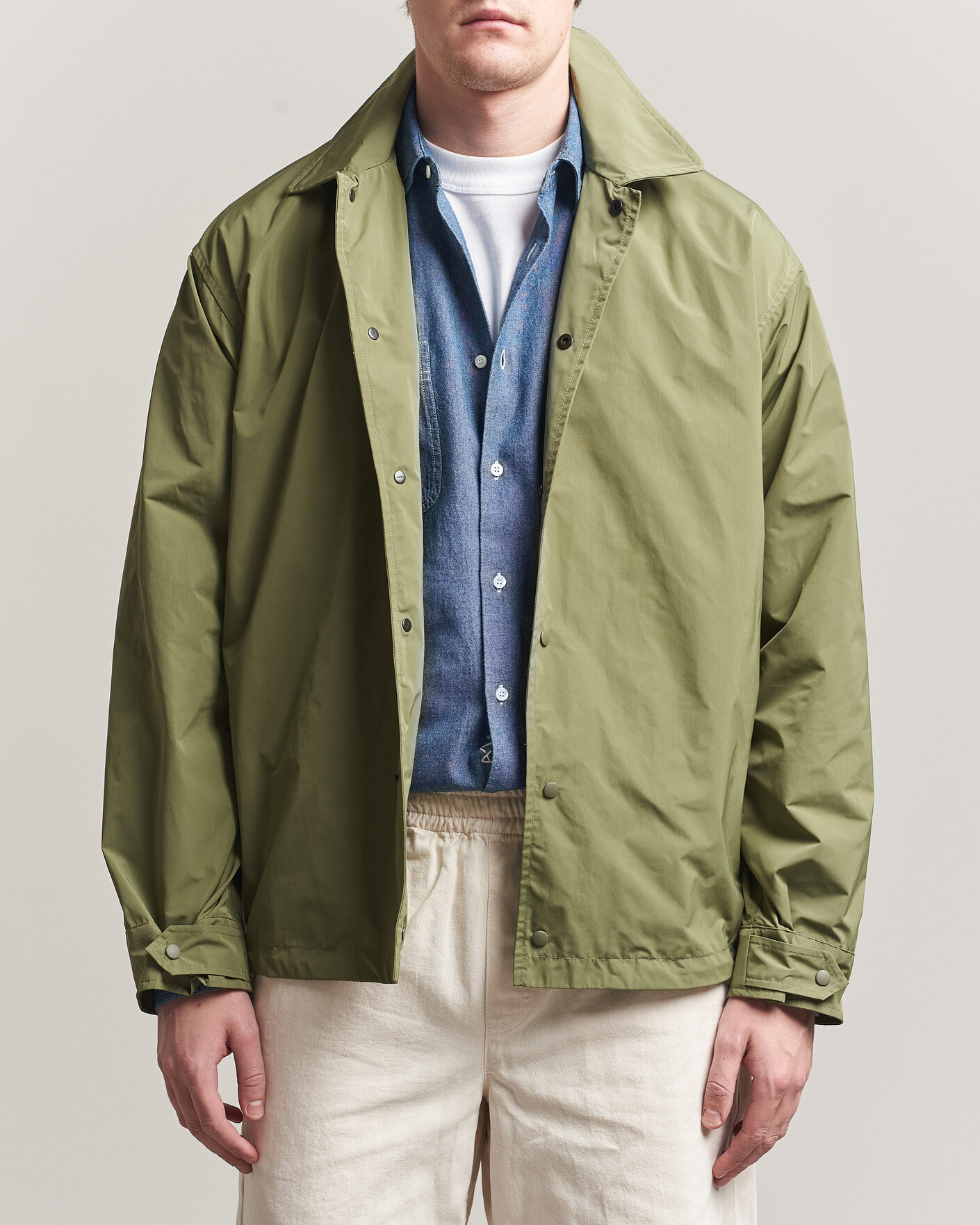 Heren | Jassen | Aspesi | Pollard Varsity Jacket Olive