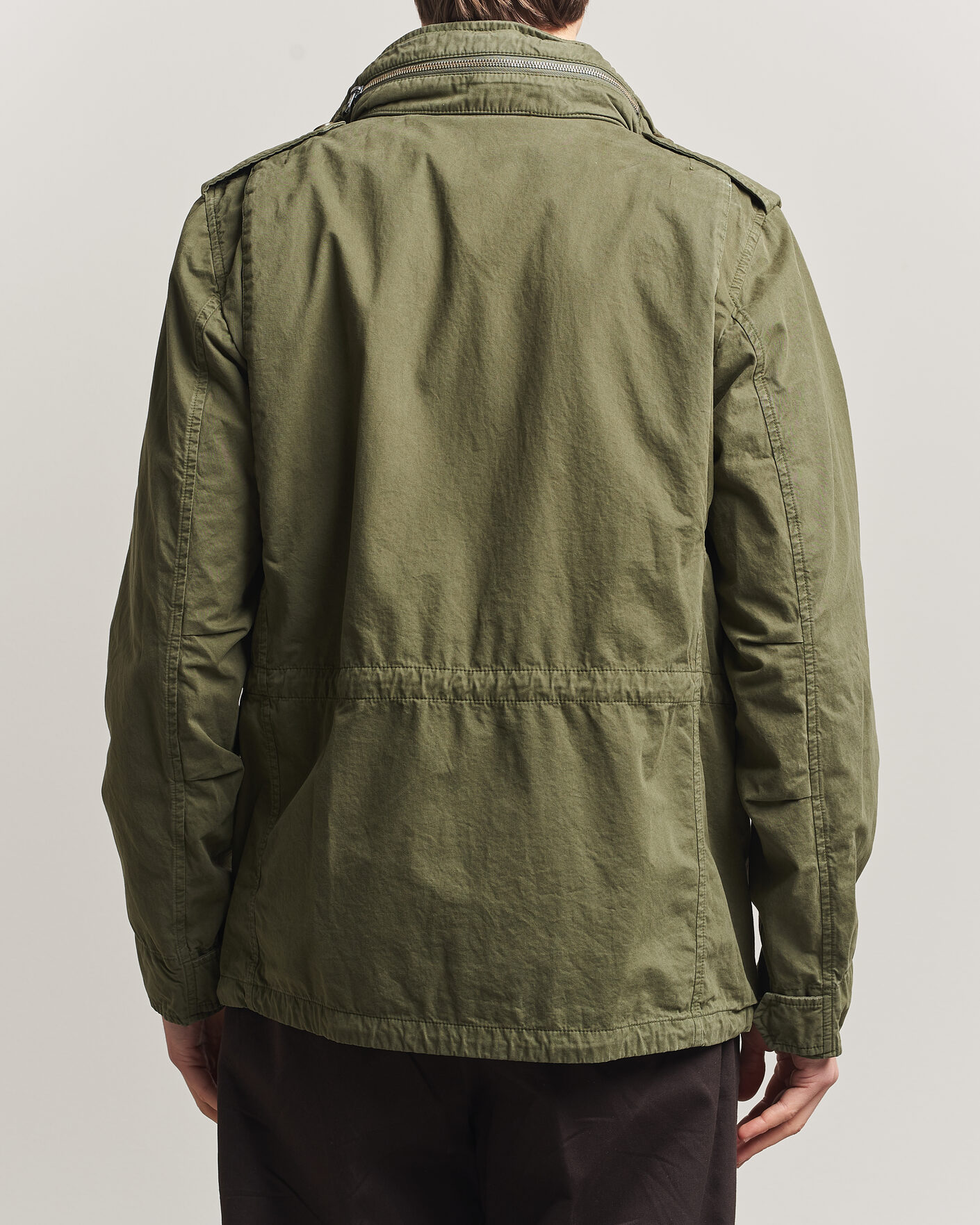 Heren | Jassen | Aspesi | Washed Cotton Field Jacket Military