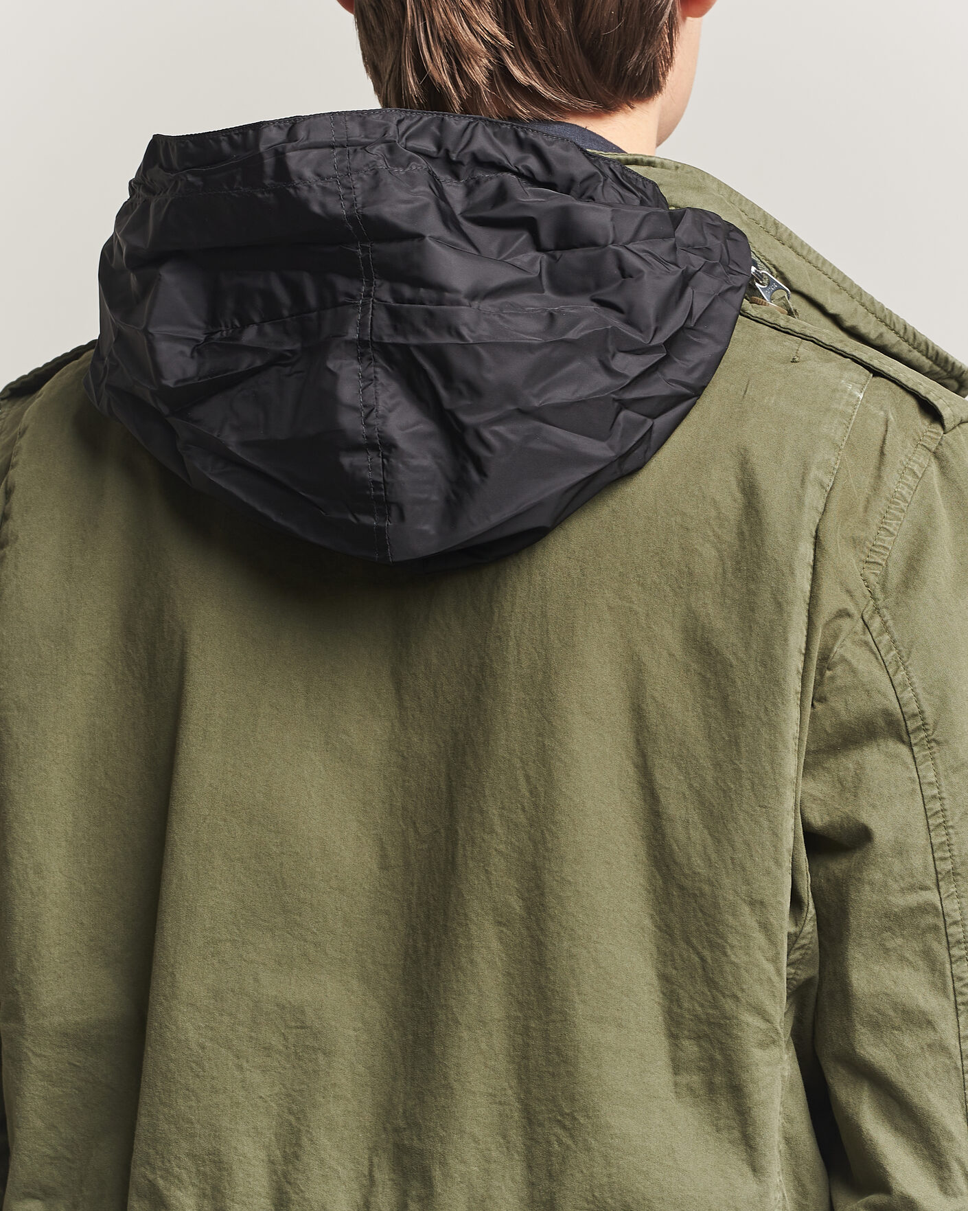 Heren | Jassen | Aspesi | Washed Cotton Field Jacket Military
