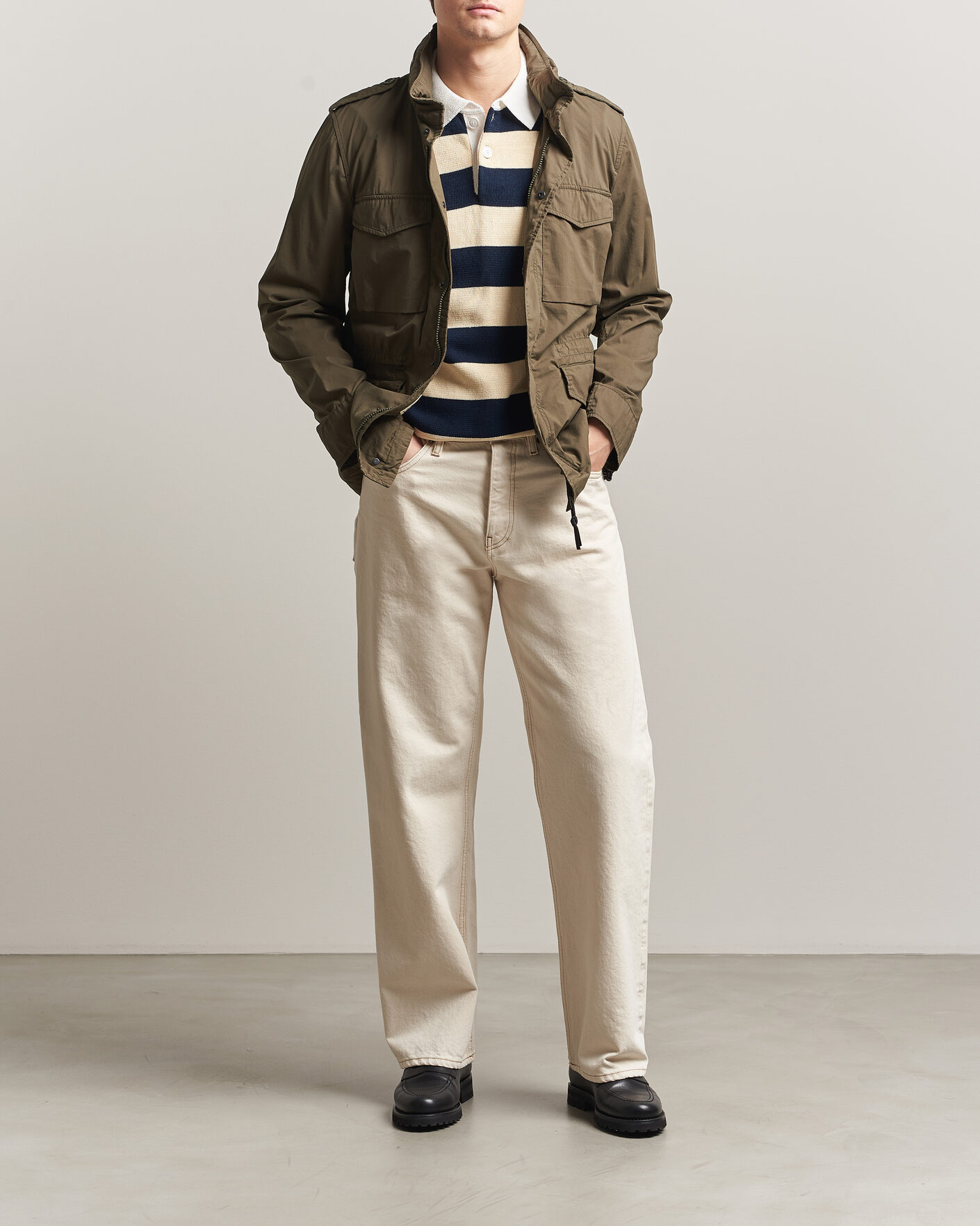 Heren | Jassen | Aspesi | Lightweight Cotton Field Jacket Military