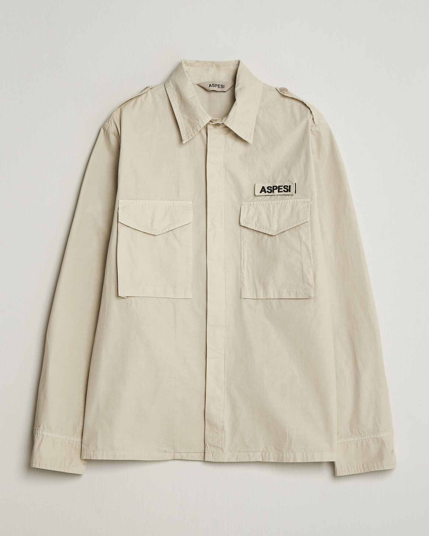 Heren | Jassen | Aspesi | Cotton Field Shirt Sand