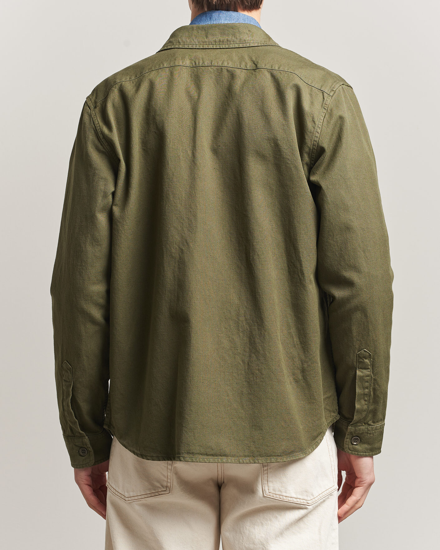 Heren | Jassen | Aspesi | Garment Dyed Utility Shirt Military