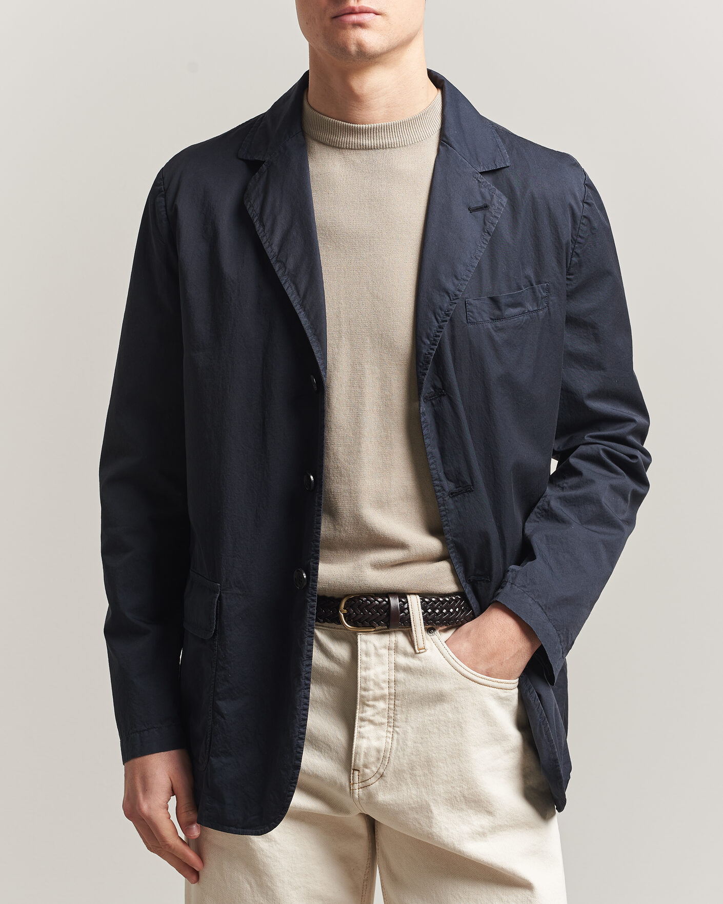 Heren | Blazers | Aspesi | Cotton Blazer Navy