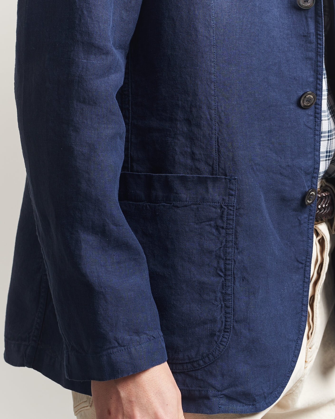 Heren | Blazers | Aspesi | Samuraki Linen Blazer Navy