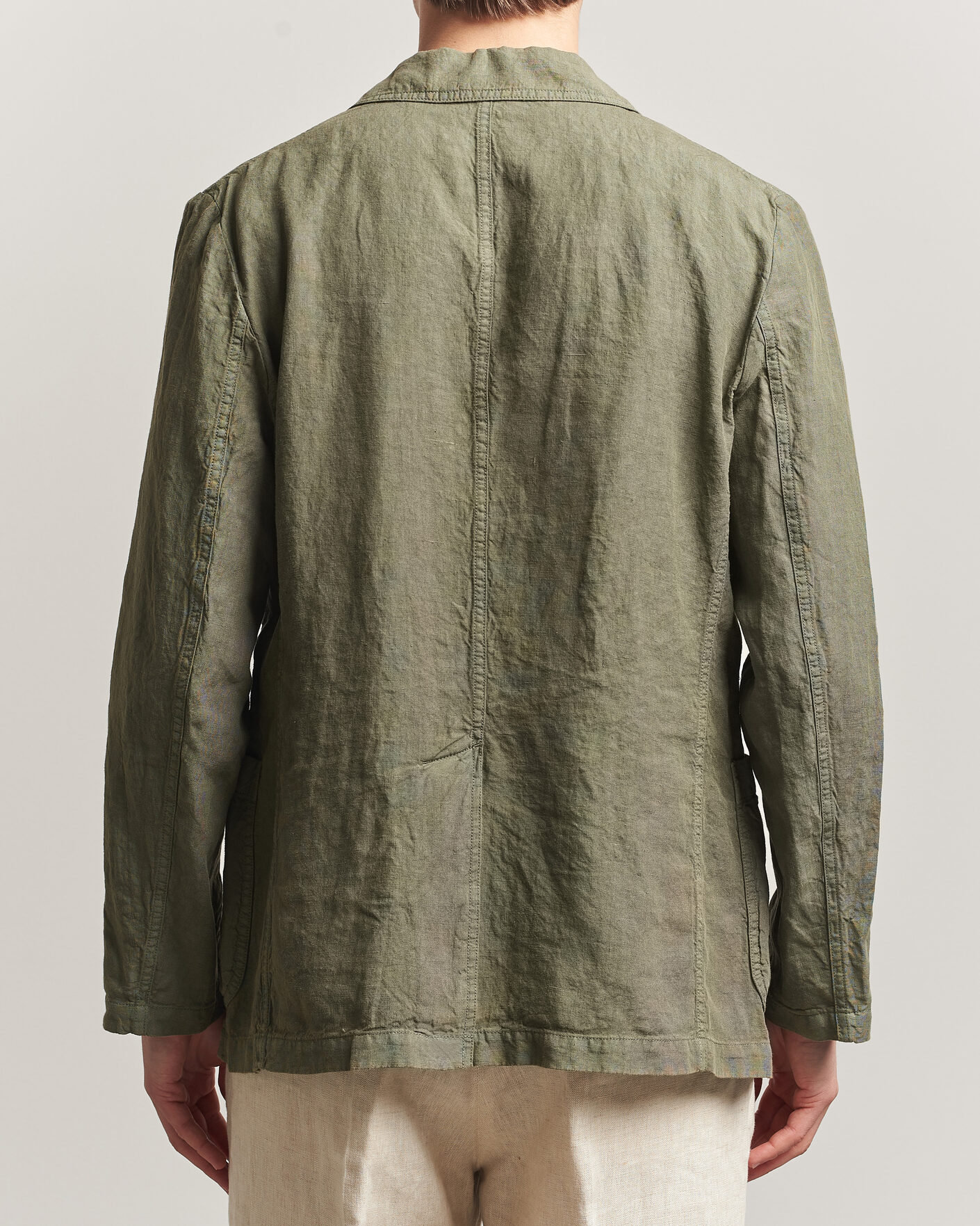 Heren | Blazers | Aspesi | Samuraki Linen Blazer Military