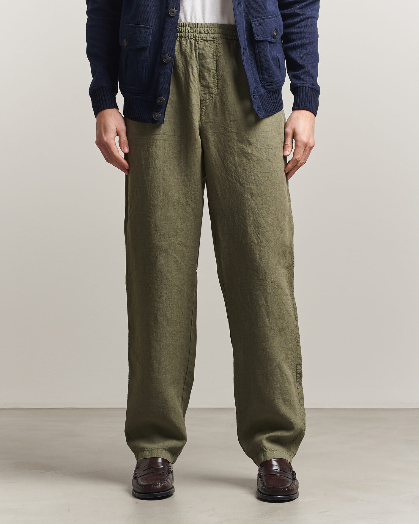 Heren | Broeken | Aspesi | Ventura Linen Pants Military