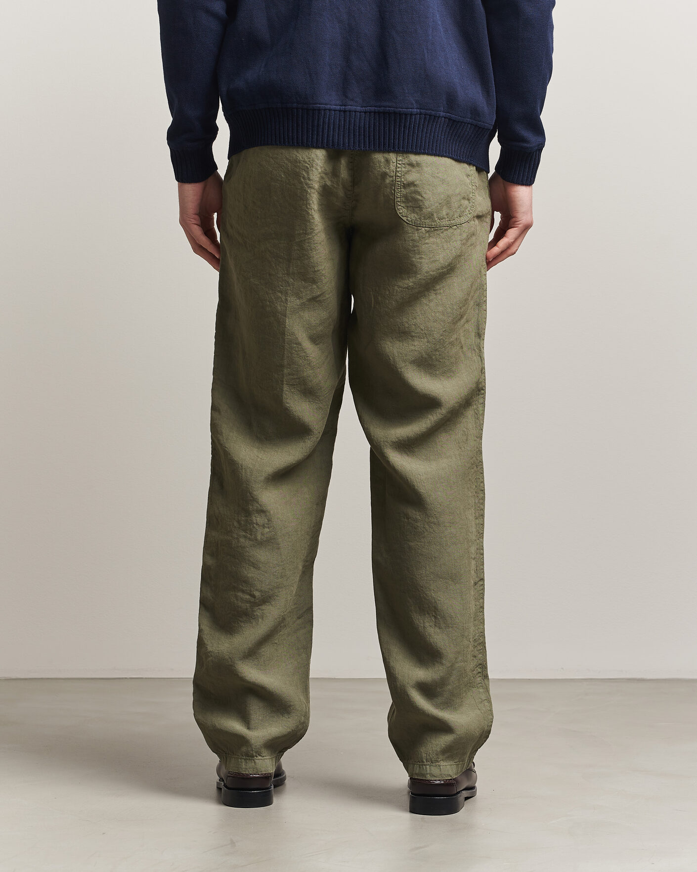 Heren | Broeken | Aspesi | Ventura Linen Pants Military