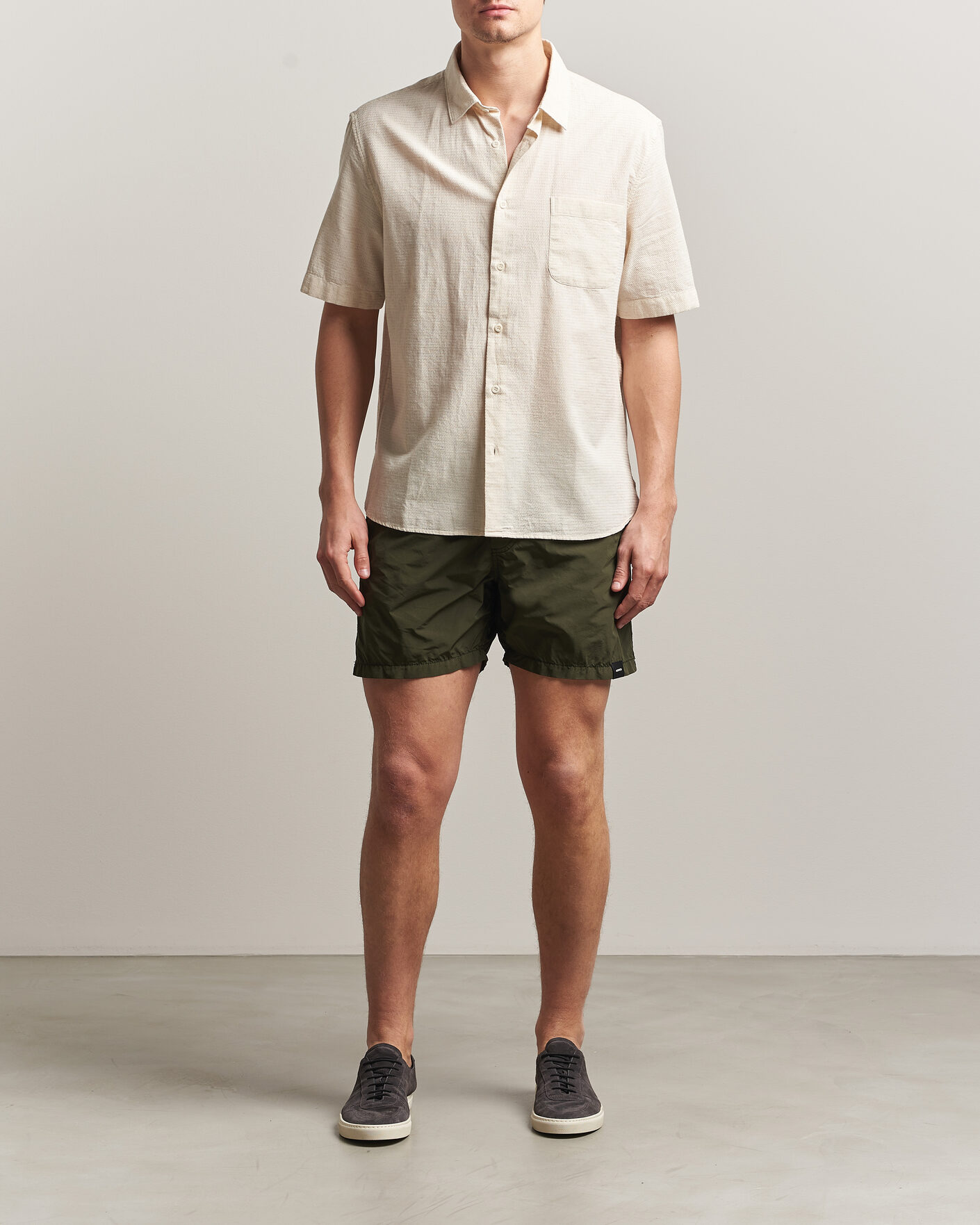 Heren | Zwembroek | Aspesi | Caprese Nylon Swim Trunks Military