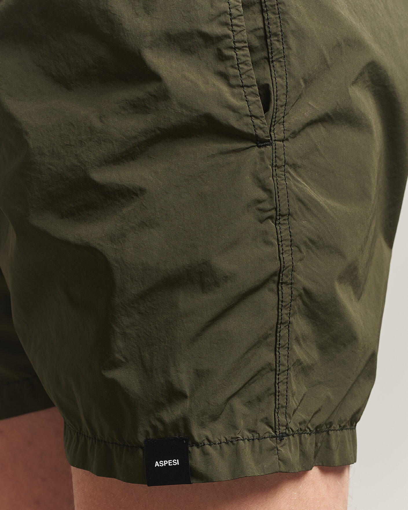 Heren | Zwembroek | Aspesi | Caprese Nylon Swim Trunks Military