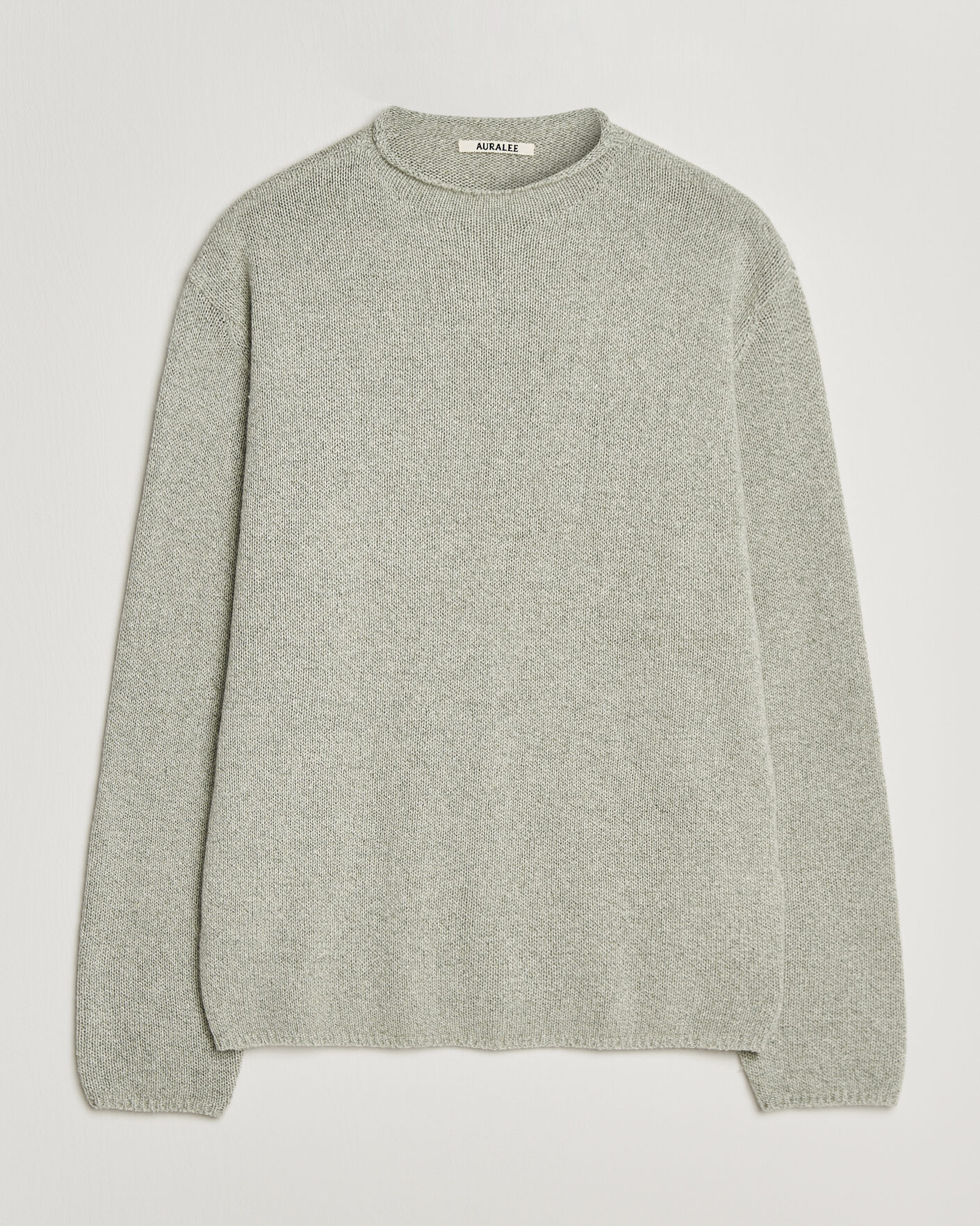 Heren | Truien | Auralee | Cashmere/Silk Crew Neck Mint Melange