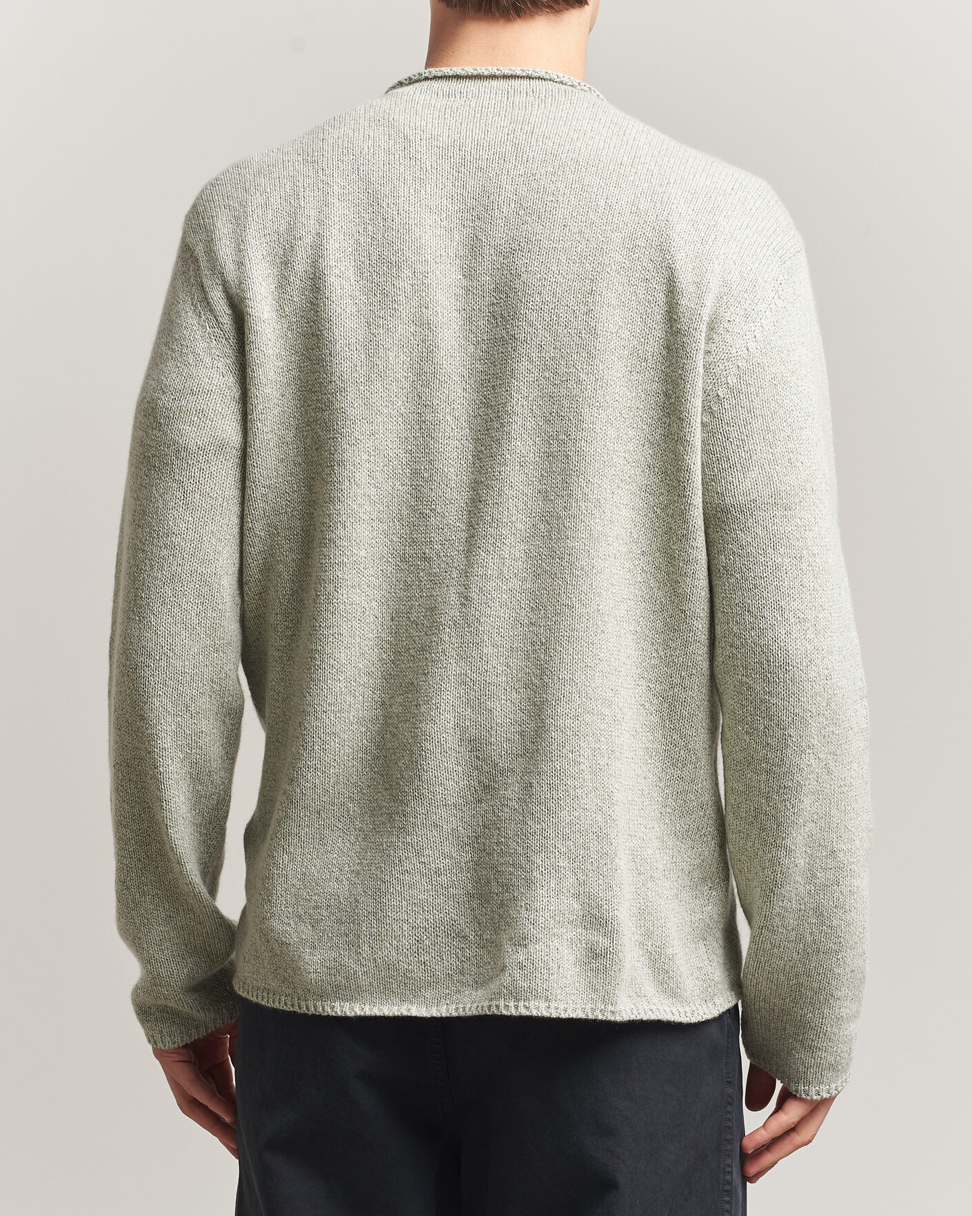 Heren | Truien | Auralee | Cashmere/Silk Crew Neck Mint Melange