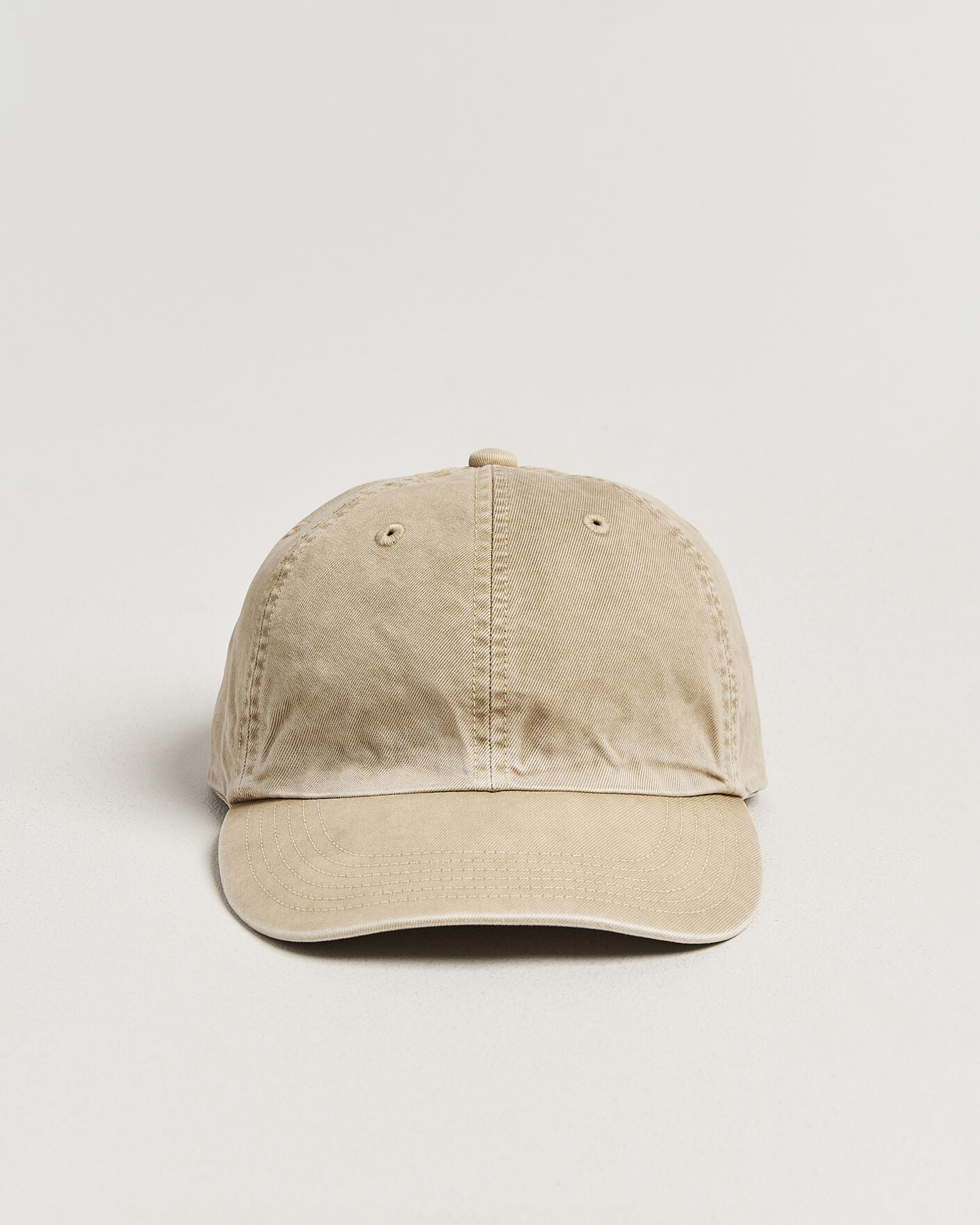 Heren | Hoeden en petten | Auralee | Garment Dyed Finx Baseball Cap Light Beige