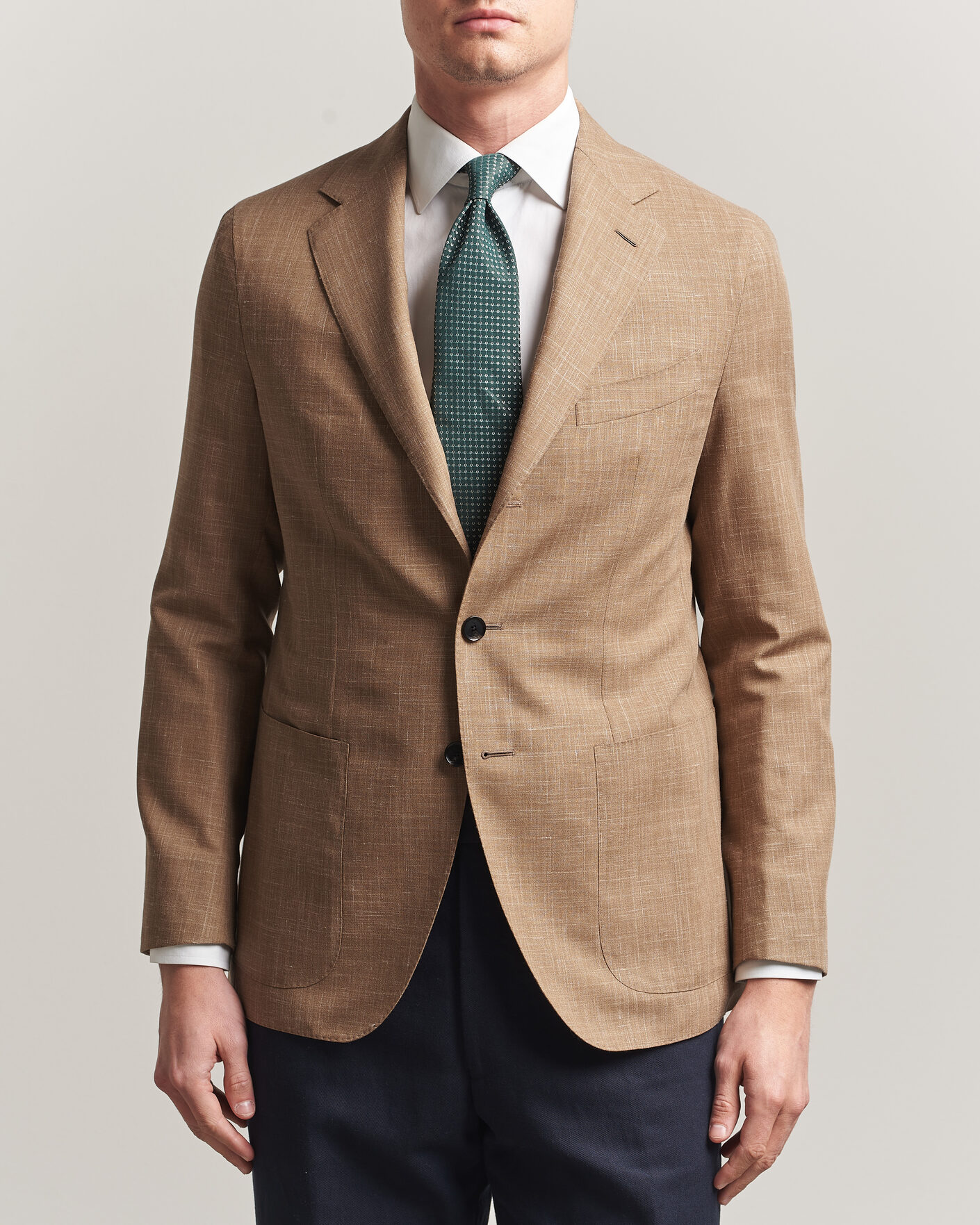 Heren | Blazers | Caruso | Aida Wool/Silk Blazer Brown