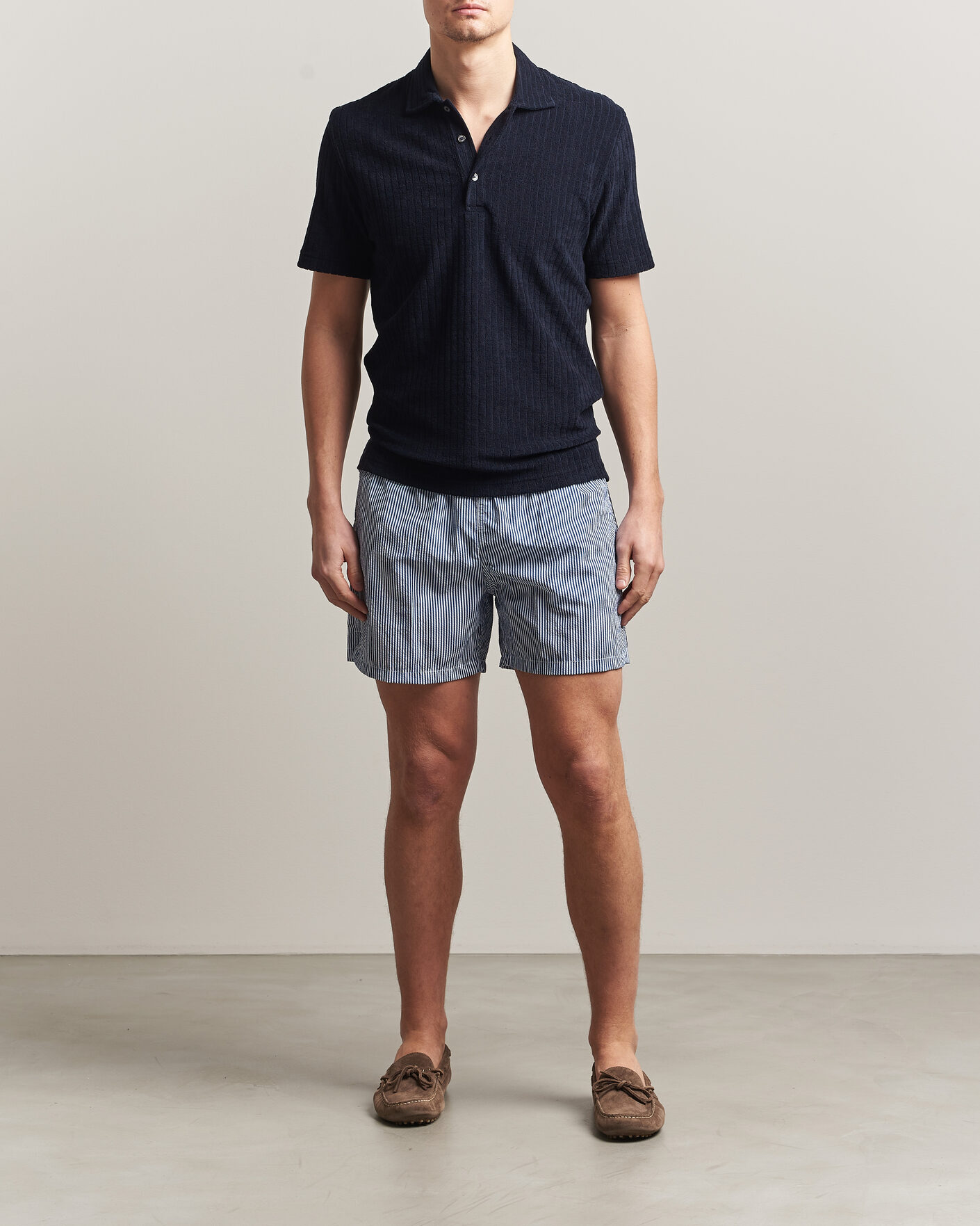 Heren | Zwembroek | Fedeli | Madeira Swim Trunk Blue Stripes