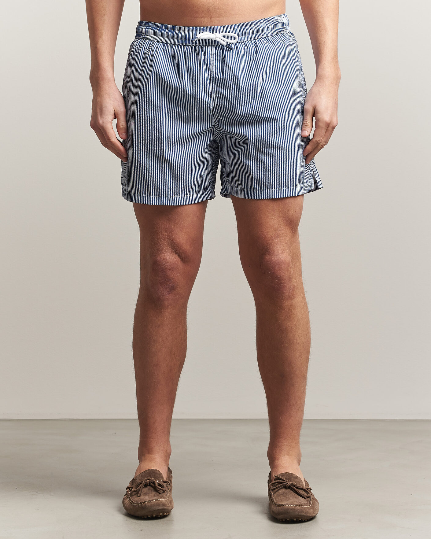 Heren | Zwembroek | Fedeli | Madeira Swim Trunk Blue Stripes