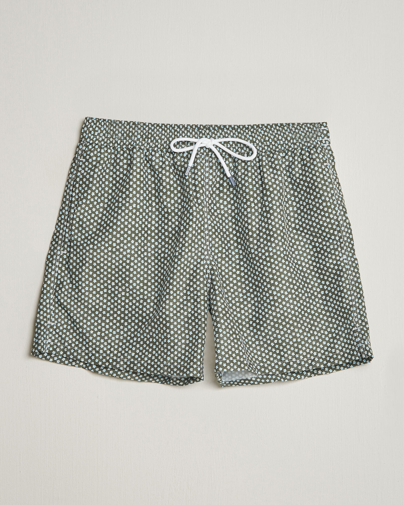 Heren | Zwembroek | Fedeli | Madeira Swim Trunk Green Flowers