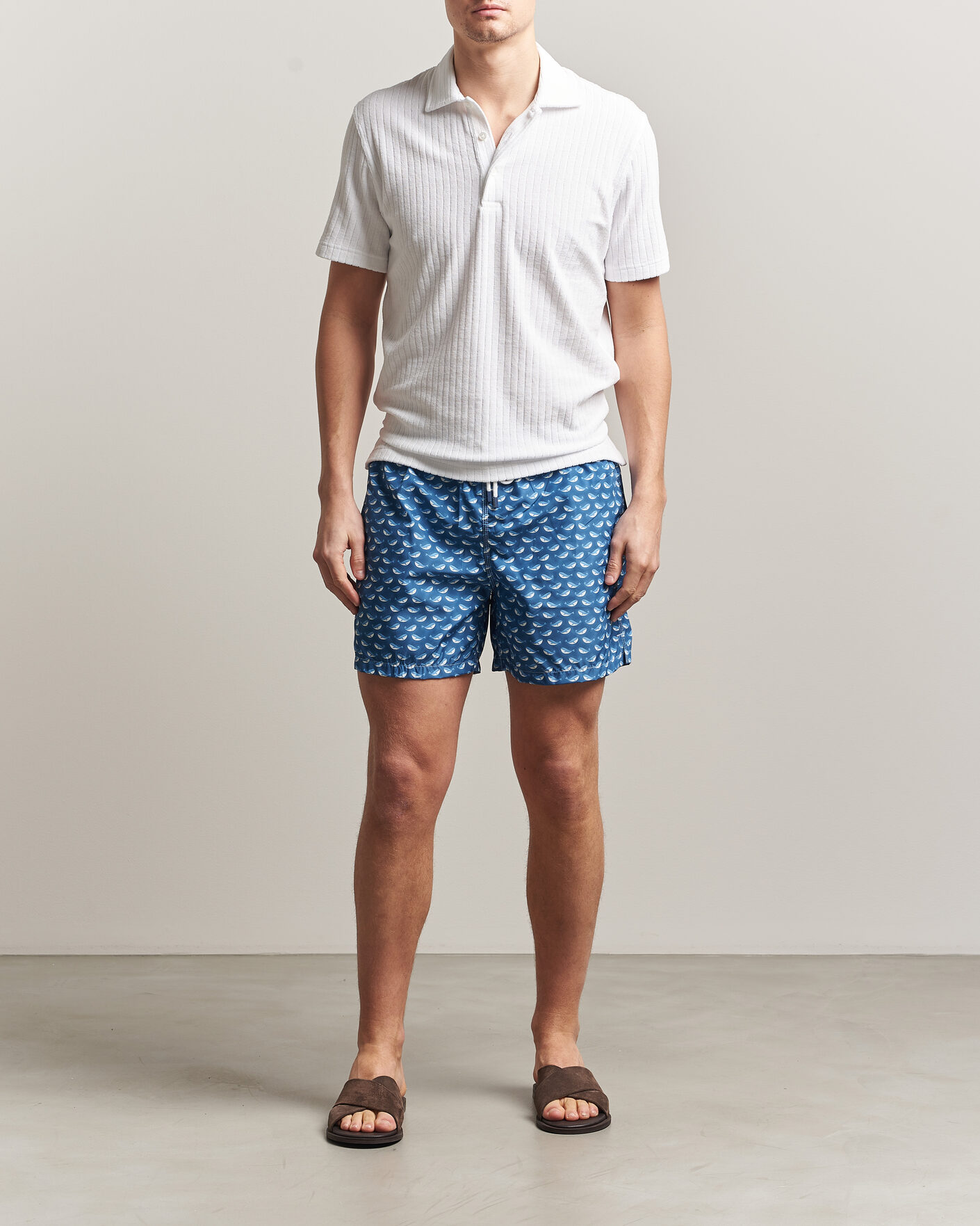 Heren | Zwembroek | Fedeli | Madeira Swim Trunk Blue Whales